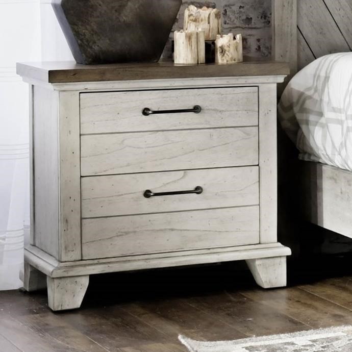 Silver hotsell grey nightstand